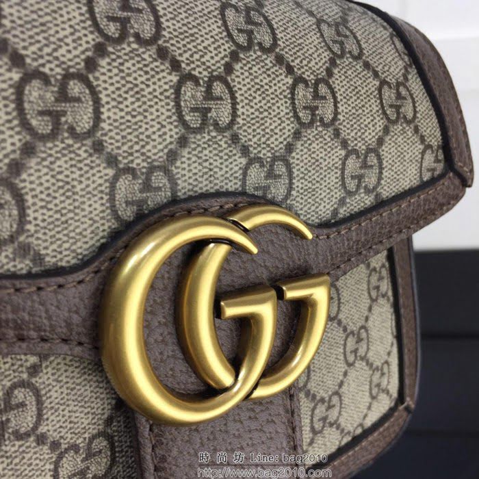 GUCCI古馳 新款 專櫃品質 原單 547260啡膠啡皮 手提 單肩 斜挎包HY1454